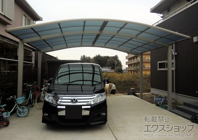 千葉県八街市ののカーポート レイナツインポート 積雪〜20cm対応 施工例