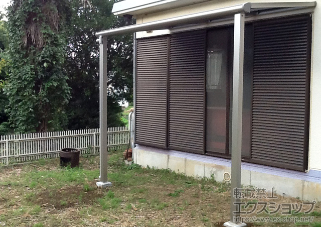 茨城県稲敷市ののテラス屋根 ヴェクターテラス F型 テラスタイプ 単体 積雪〜20cm対応 施工例