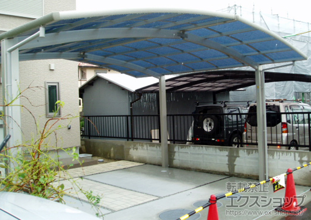 愛知県清須市ののカーポート レイナポート M合掌 積雪〜20cm対応 施工例