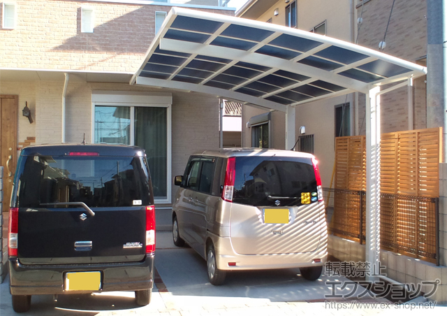 埼玉県加須市ののカーポート レイナポート 積雪〜20cm対応 施工例