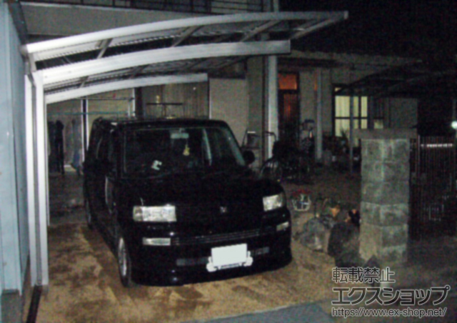 三重県津市ののカーポート プレシオスポート 積雪〜20cm対応 施工例