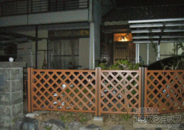 三重県津市ののフェンス・柵・塀、カーポート ステイウッドフェンスM1型 施工例