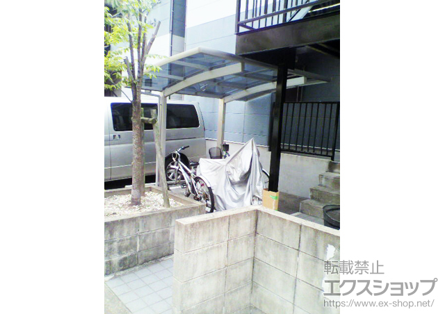 福岡県福岡市早良区ののサイクルポート・駐輪場 プレシオスポート ミニ 積雪〜20cm対応 施工例