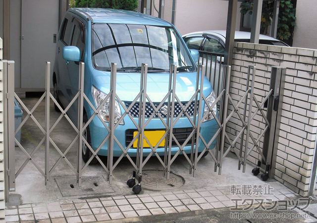 千葉県佐倉市ののカーゲート トリップゲート PA型 ノンレール 片開き 施工例