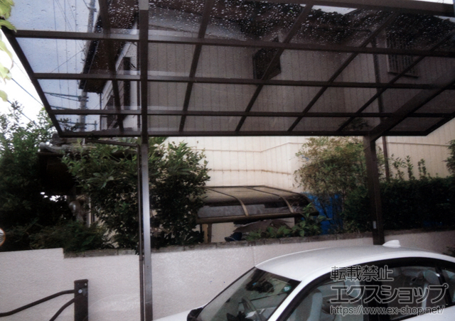 千葉県市川市のLIXIL リクシル（トステム）のカーポート カーブポートシグマIII 積雪〜30cm対応 施工例
