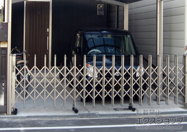 大阪府大阪市ののカーゲート レイオス1型 片開き ノンレールタイプ 施工例