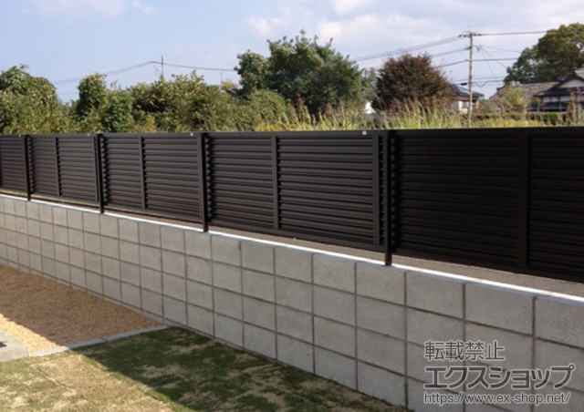大分県中津市ののフェンス・柵 プリレオR9型フェンス フリーポールタイプ 施工例