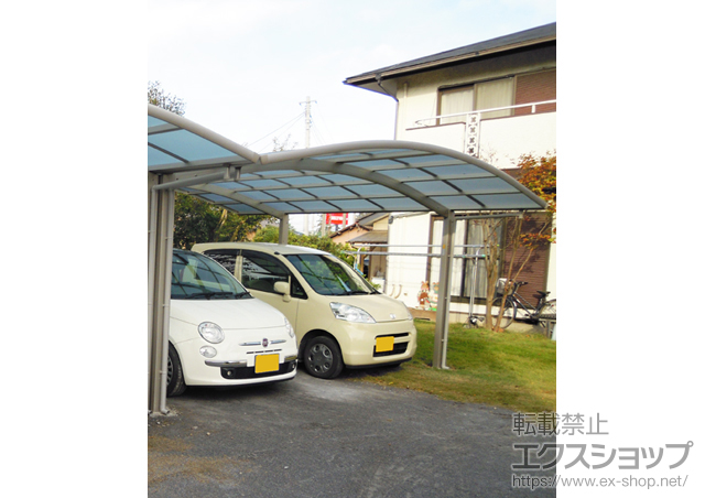 千葉県野田市ののカーポート レイナツインポート 積雪〜20cm対応＋屋根ふき材補強部品 施工例