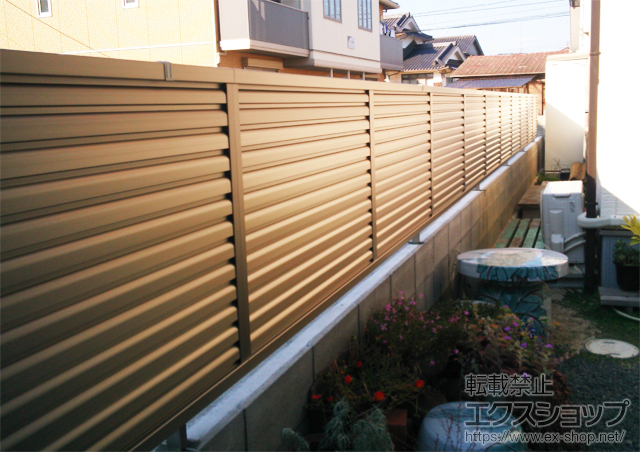 広島県福山市ののフェンス・柵 プリレオR5型フェンス フリーポールタイプ 施工例