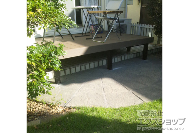 神奈川県藤沢市ののウッドデッキ リウッドデッキ200 単体 施工例