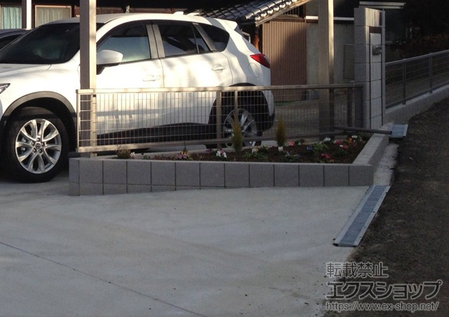 和歌山県海南市ののフェンス・柵 アルメッシュフェンス1型 フリーポールタイプ 施工例