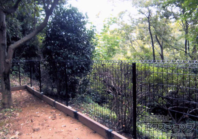 東京都八王子市ののフェンス・柵 イーネットフェンス1F型 自由柱タイプ 施工例