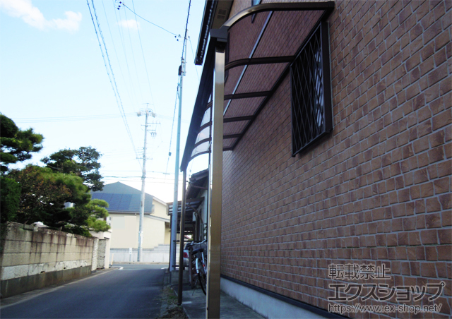 愛知県津島市のLIXIL リクシル（トステム）のテラス屋根 ライザーテラスII R型 テラスタイプ 単体 積雪〜20cm対応 施工例