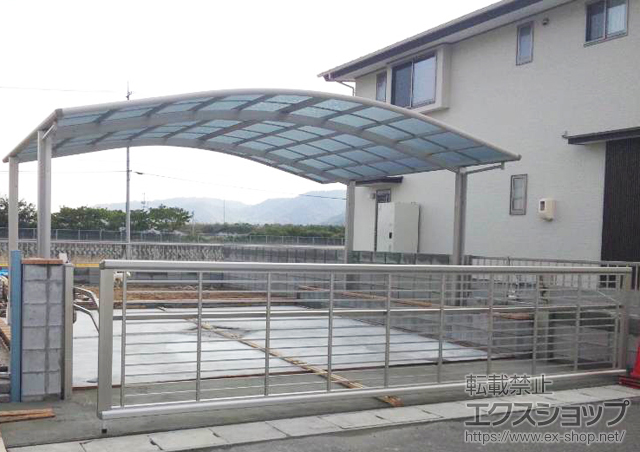 岡山県瀬戸内市ののカーポート レイナツインポート 積雪〜20cm対応 施工例