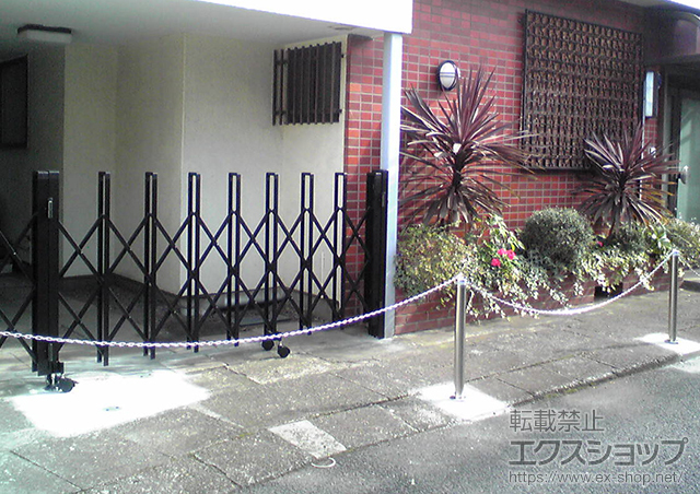 東京都世田谷区ののカーゲート トリップゲート PB型 ノンレール 片開き親子 （13S+24T） 施工例
