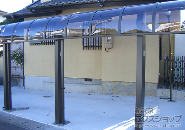 宮城県塩竈市のLIXIL リクシル（トステム）のカーポート テールポートシグマIII 1500  積雪〜50cm対応+テールポートシグマIII 1500 着脱式サポート+テールポートシグマIII 1500 屋根材ホルダー+テールポートシグマIII 1500 補強部品 施工例
