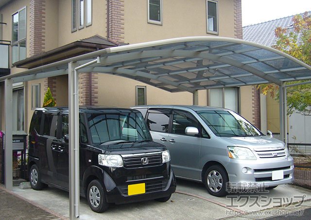 鹿児島県薩摩川内ののカーポート プレシオスポート ワイド 積雪〜20cm対応 施工例