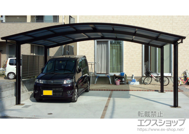 福岡県久留米市ののカーポート レイナツインポート 積雪〜20cm対応 施工例