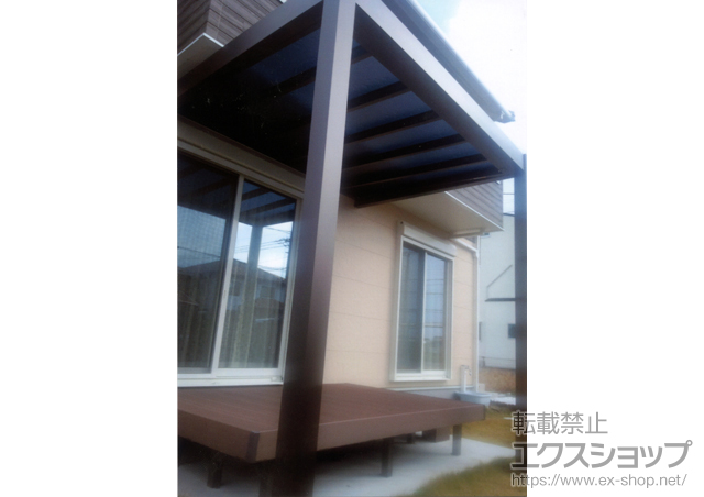 埼玉県加須市ののテラス屋根 リレーリア テラス屋根 180シリーズ 単体 施工例