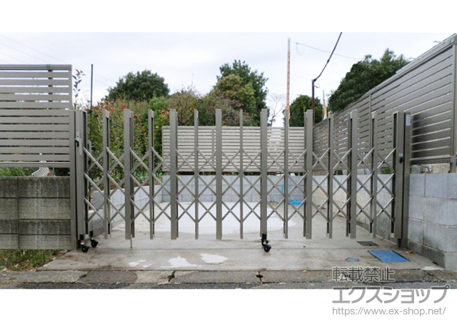 神奈川県川崎市宮前区ののカーゲート アルシャインII H型 Aタイプ ノンレール片開き 施工例