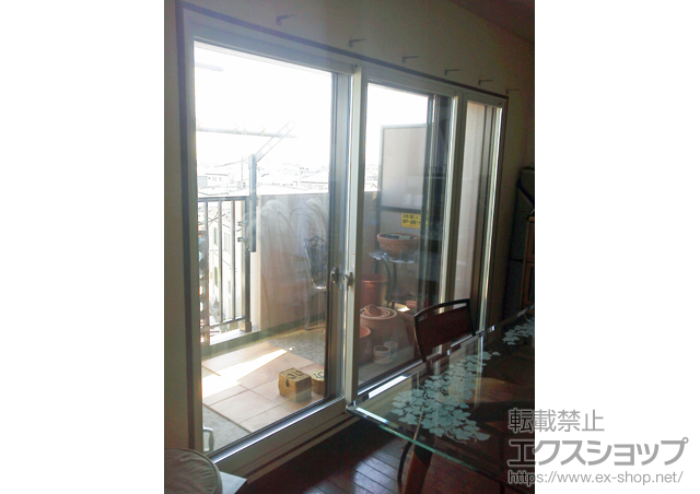 宮城県仙台市のの二重窓（内窓） インプラス ダストバリア仕様 引違い窓 変則3枚建（外内内） 施工例