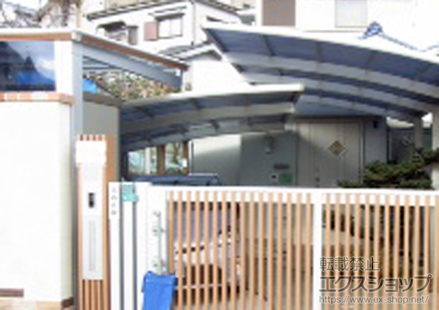 兵庫県川西市ののサイクルポート・駐輪場 マイリッシュデラックス ミニ 通常勾配 施工例