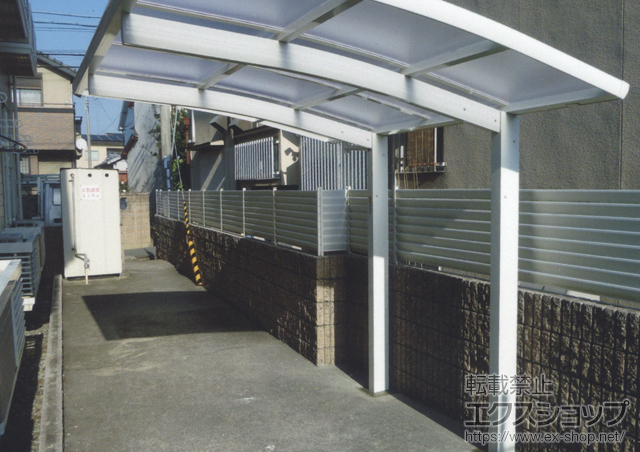 兵庫県明石市ののサイクルポート・駐輪場 レイナポート ミニ 積雪〜20?対応 施工例