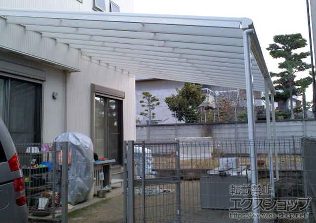 愛知県一宮市ののテラス屋根 ヴェクター F型 テラスタイプ 連棟 積雪〜20cm対応 施工例