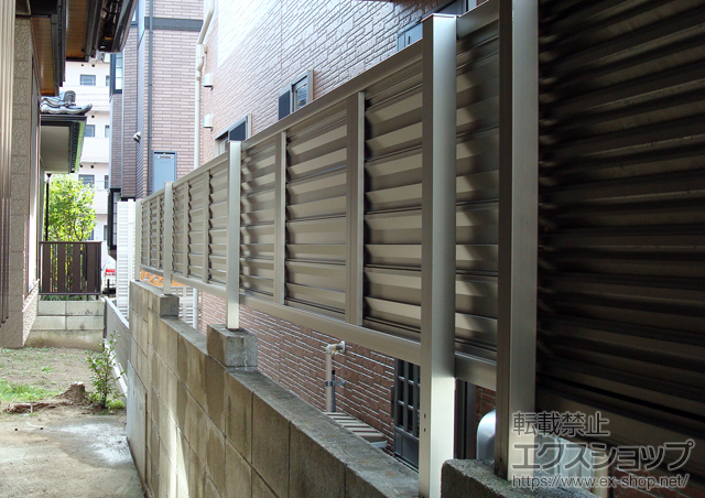 宮城県仙台市ののフェンス・柵 レスティナフェンス5型 自由柱タイプ 施工例