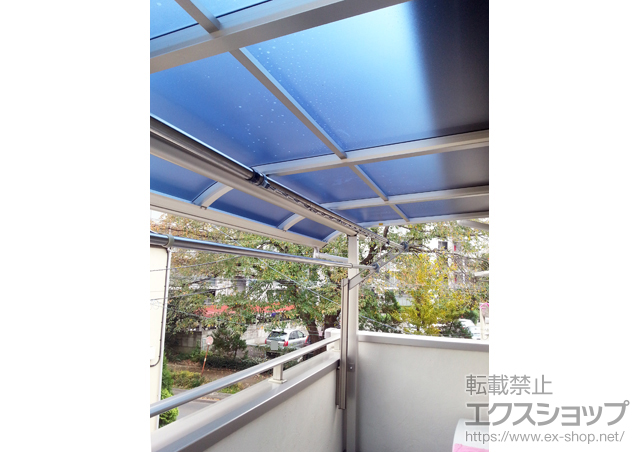 埼玉県所沢市ののテラス屋根 プレシオステラス R型 屋根タイプ 単体 積雪〜20cm対応 施工例