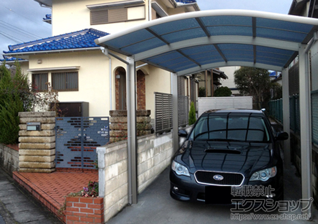 滋賀県彦根市ののカーポート レイナワンポート 積雪〜20?対応 施工例