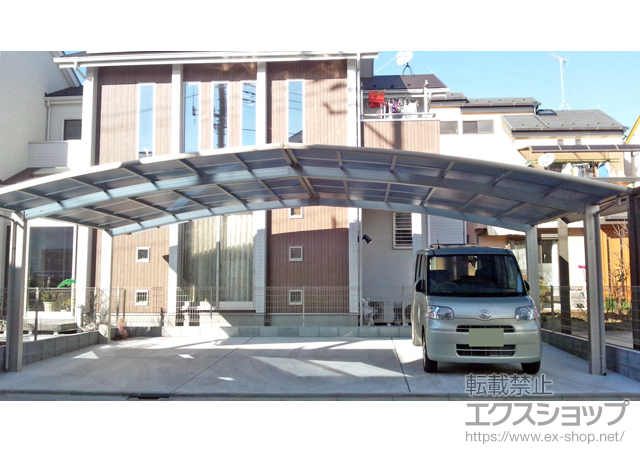 東京都葛飾区ののカーポート レイナトリプルポート 積雪〜20cm対応 施工例