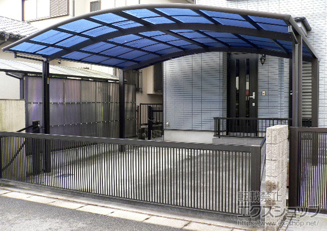 千葉県我孫子市ののカーポート レイナツインポート 積雪〜20cm対 施工例