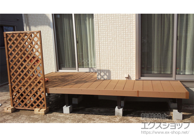 茨城県東茨城郡茨城町ののウッドデッキ リウッドデッキ 200 単体 施工例