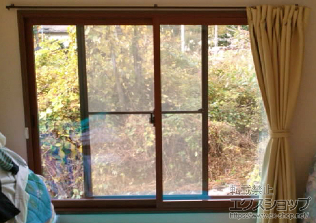 山梨県北杜市のの二重窓（内窓） インプラス ダストバリア仕様 引違い窓 2枚建 施工例