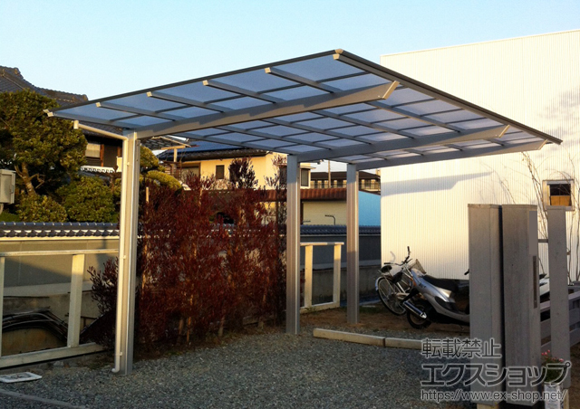 奈良県北葛城郡王寺町ののカーポート アーキフィット 延長 積雪〜20cm対応 施工例