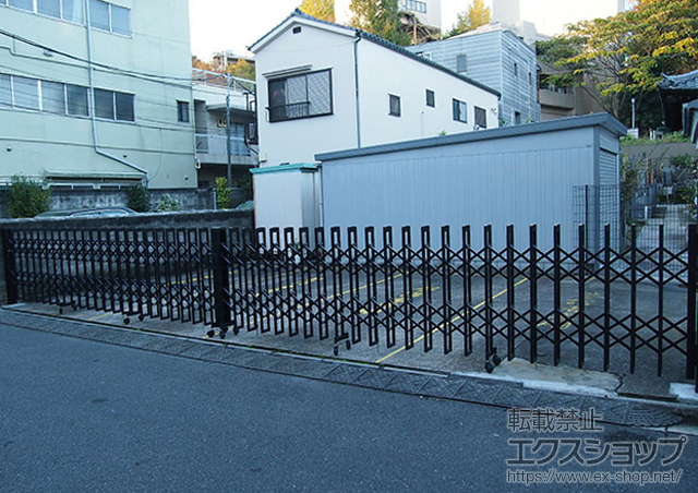 東京都台東区ののカーゲート トリップゲート イノーバH ノンレール 両開き 施工例