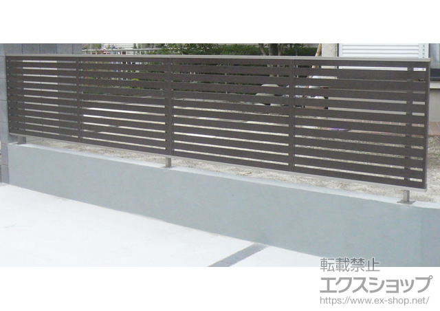 愛知県豊田市ののフェンス・柵 ライフモダンII B3型フェンス 複合色 施工例