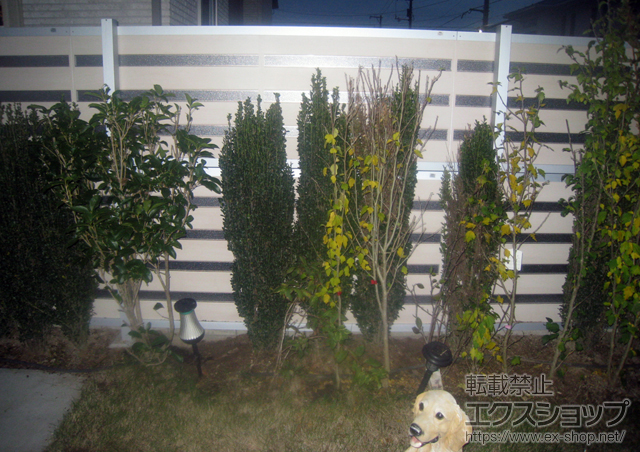 広島県広島市ののフェンス・柵 ライフモダンII YP型フェンス 複合色 施工例