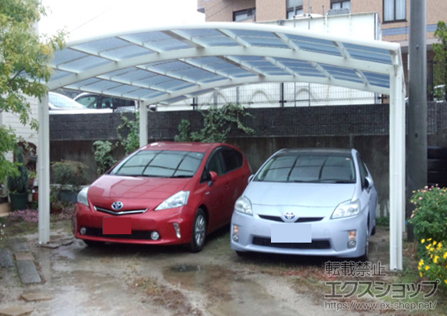 山口県山口市ののカーポート レイナツインポート 積雪〜20cm対応 施工例