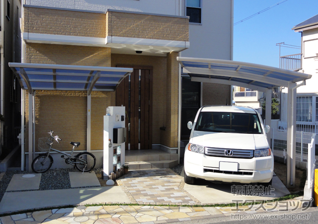 大阪府岸和田市ののカーポート レイナポート 積雪〜20cm対応 施工例