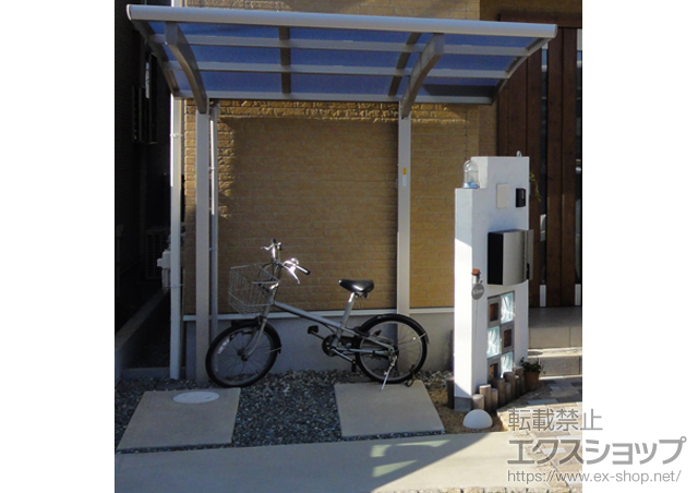 大阪府岸和田市ののサイクルポート・駐輪場 レイナポート ミニ 積雪〜20cm対応 施工例