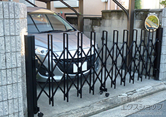 大阪府東大阪市ののカーゲート トリップゲート PA型 ノンレール 片開き 施工例