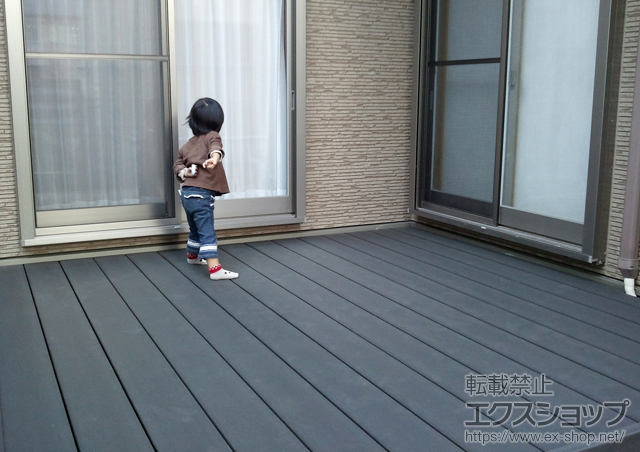 愛知県名古屋市のLIXIL リクシル（トステム）のウッドデッキ リコステージII 単体 施工例