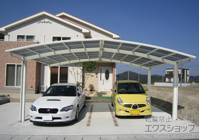 島根県雲南市ののカーポート レイナポート M合掌 積雪〜20?対応 施工例