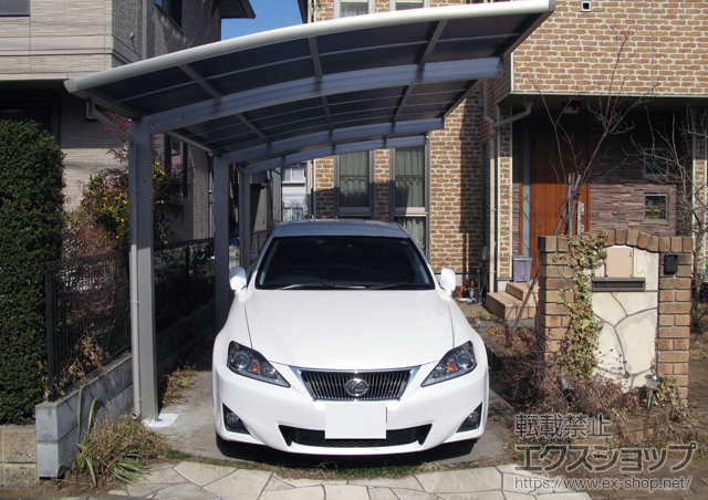 東京都八王子市ののカーポート レイナポート 延長 積雪〜20cm対応 施工例