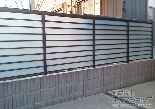 千葉県茂原市ののフェンス・柵 サニーブリーズフェンスS型 間仕切りタイプ 施工例