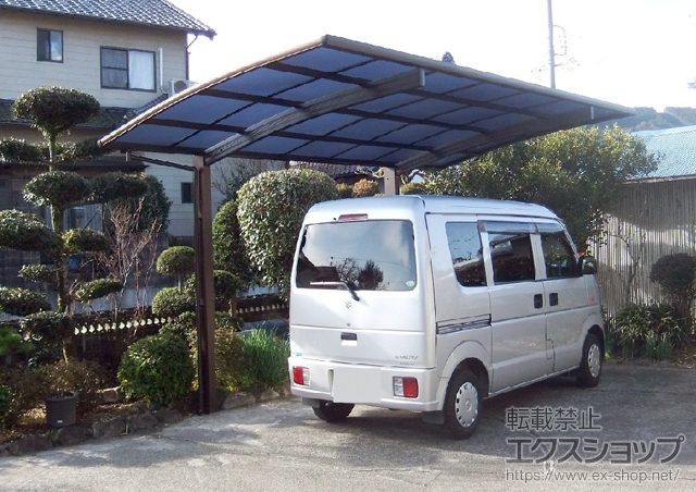 静岡県島田市ののカーポート プレシオスポート 単体 積雪〜20cm対応 施工例