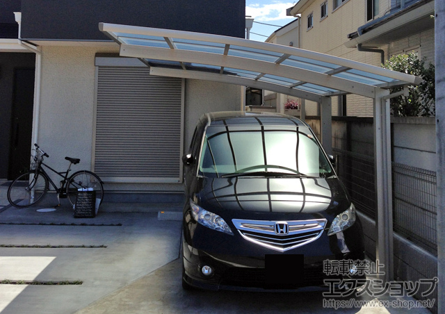 東京都小金井市ののカーポート レイナポート 積雪〜20cm対応 施工例