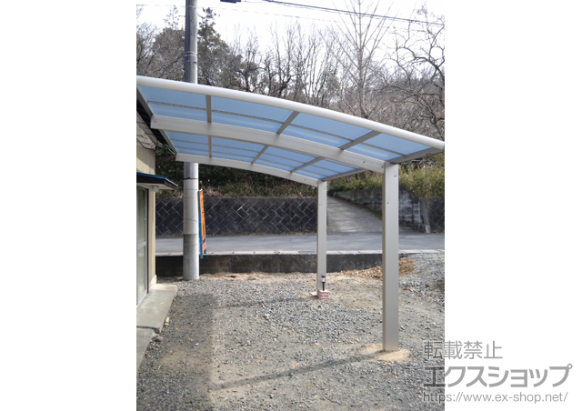 栃木県足利市ののカーポート レイナポート 積雪〜20cm対応 施工例